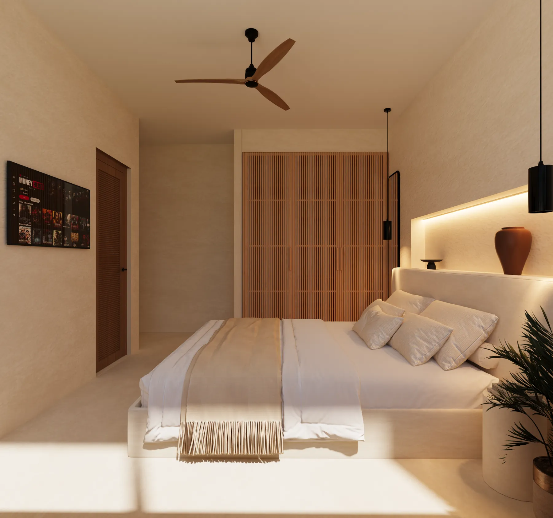 La Réserve, bedroom